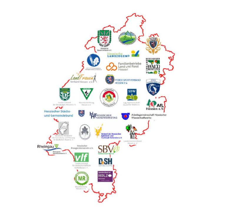 Logo Karte Aktionsbündnis Ländlicher Raum Hessen