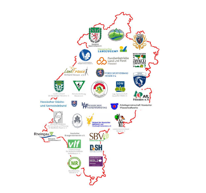 Logo Karte Aktionsbündnis Ländlicher Raum Hessen