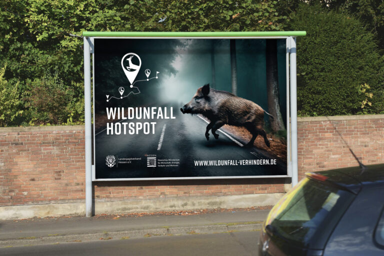 Plakat Wildunfall-Hotspot